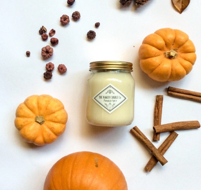 Pumpkin Spice candle from 'The Naked Candle Co' 