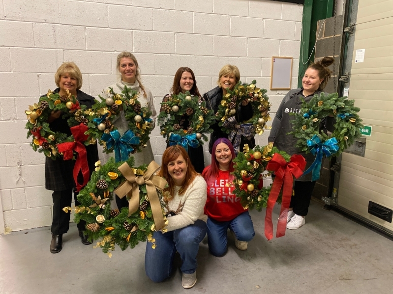 1st December 2024 3PM Christmas wreath making workshop. 